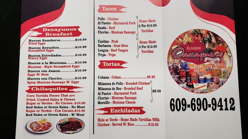 El Sabor Oaxaqueno #2 Menu image 3
